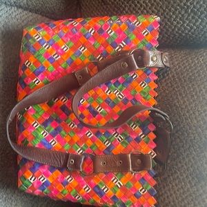 M&M colorful shoulder bag